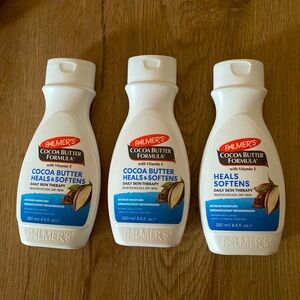 3 brand new palmer’s cocoa butter heals and soften daily skin therapy lotion